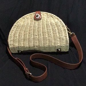 Patricia Nash Straw Bonella Dome Crossbody